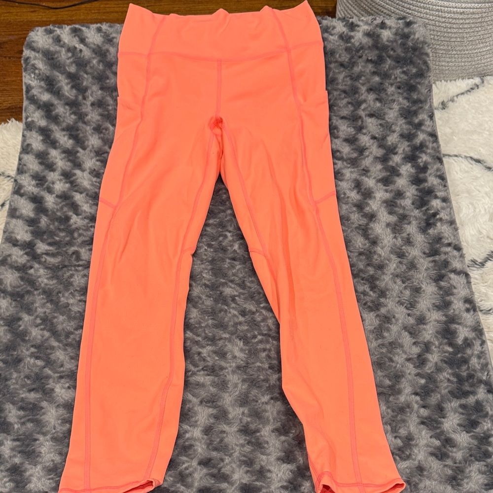 Fabletics Vibrant Coral Leggings